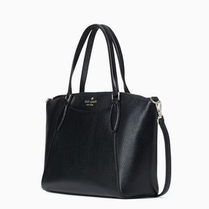 NWT Kate Spade genuine leather satchel black
